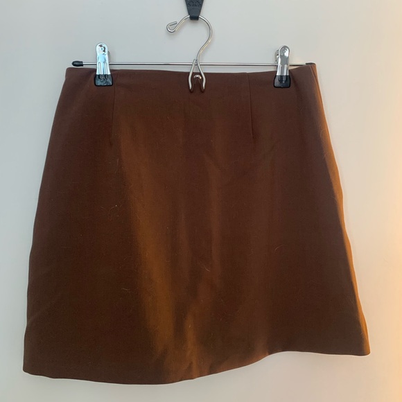 Abercrombie brown button skirt - Picture 3 of 3